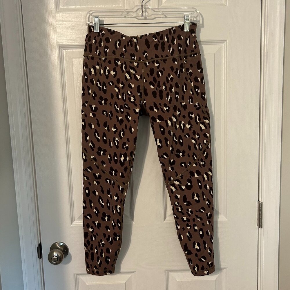 Sweaty Betty Power 7/8 Pocket Leopard Workout Legging,‎ 10